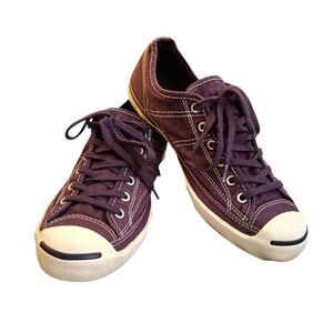 Converse VINTAGE Jack Purcell Purple Canvas Low Top Sneakers SZ 8
